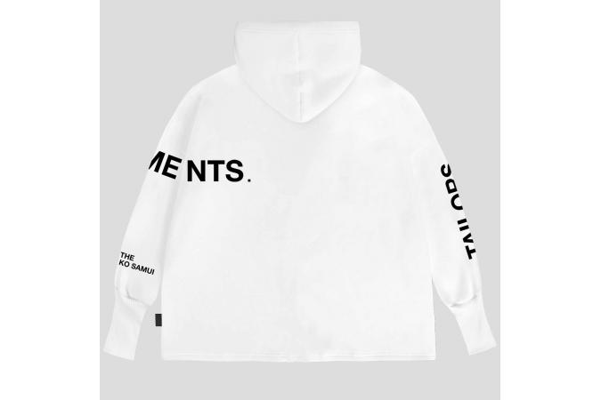 Sudadera Ko Samui Garments Hoodie HQW G102 Blanca