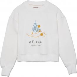 Sudadera Malama Fleece Crew Egret