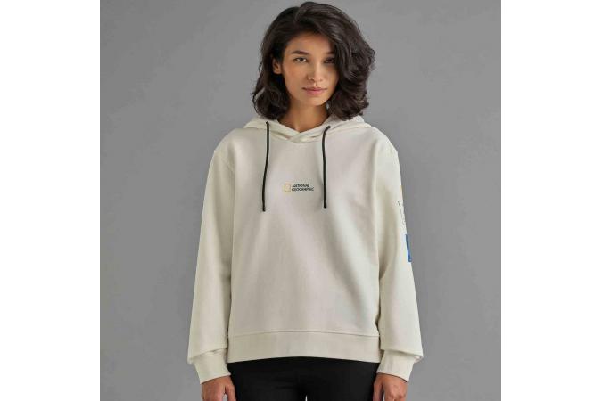 Sudadera National Geographic W121-02-675 Blanco