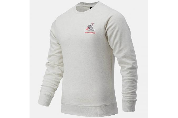 Sudadera NB Athletics Minimize Crew Gris