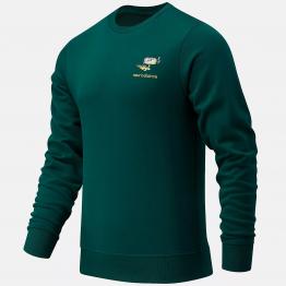 Sudadera NB Athletics Minimize Crew Verde