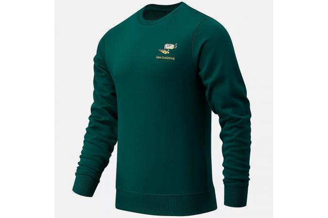 Sudadera NB Athletics Minimize Crew Verde