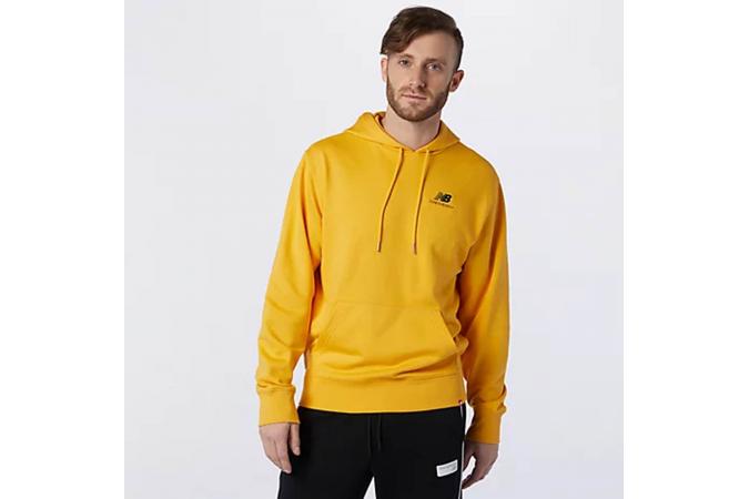 Sudadera NB Essentials Embroidered Hoodie Amarilla