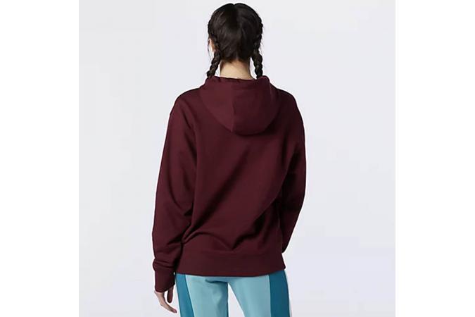 Sudadera NB Essentials Embroidered Hoodie Granate