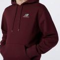 Sudadera NB Ess Emb Hood Granate con capucha