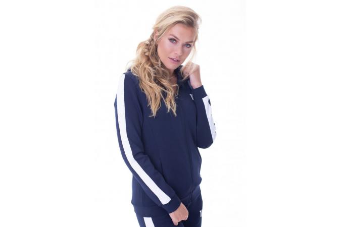 CORE POLY TRACK TOP WITH HOOD