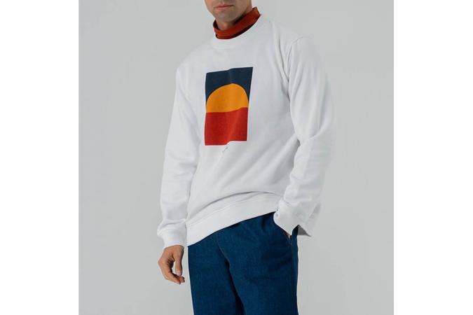 Sudadera Bolt Over The Horizon Crew Blanca 21WMASWE011W