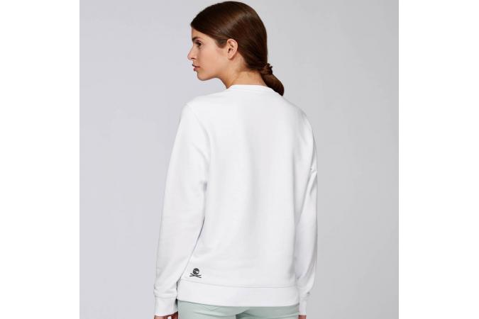 Sudadera Sin Capucha Pipirata Blanca