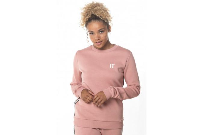 TAPE SWEATSHIRT BLUSH