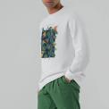 Sudadera Bolt Tropical Zone Crew Blanca