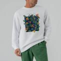 Sudadera Bolt Tropical Zone Crew Blanca