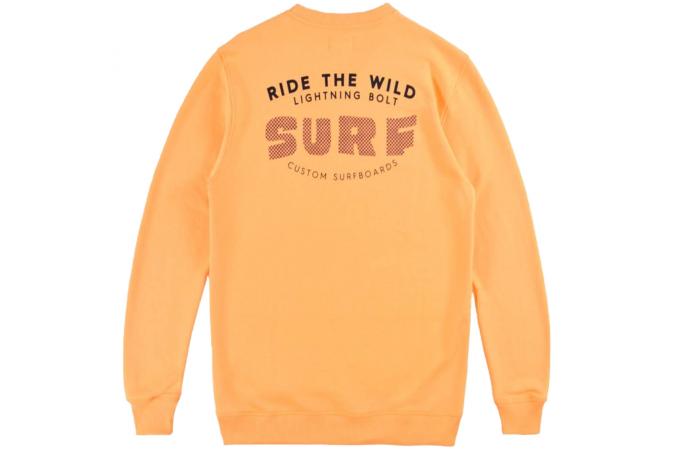 Sudadera Wild Surf Fleece Crew Naranja