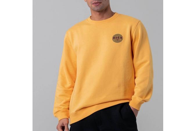 Sudadera Wild Surf Fleece Crew Naranja