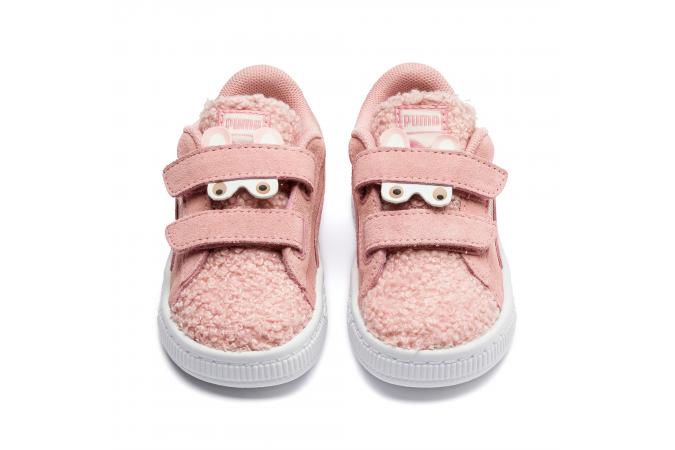 Zapatillas Suede Winter Monster INF Rosa