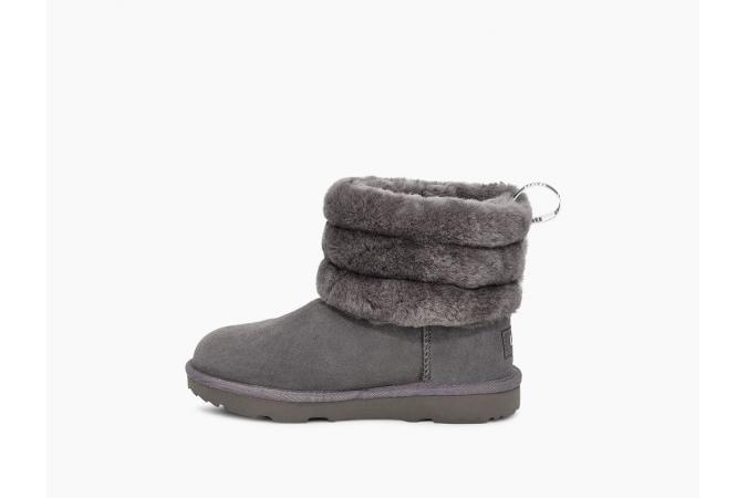 Bota T Fluff Mini Quilted Charcoal