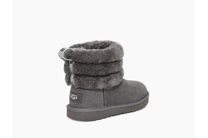 Bota T Fluff Mini Quilted Charcoal