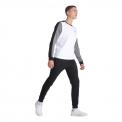 Sudadera Le Coq Sportif Tech Crew Nº2 Blanco Negro Gris