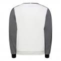 Sudadera Le Coq Sportif Tech Crew Nº2 Blanco Negro Gris