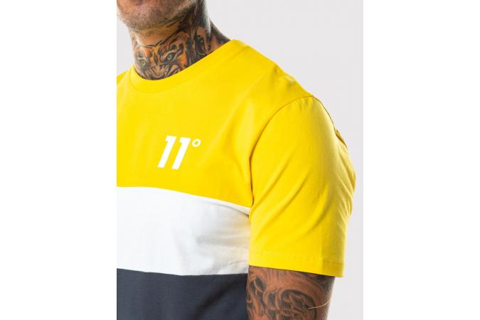 Camiseta Triple Panel Anthrecite Mustard