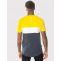 Camiseta Triple Panel Anthrecite Mustard