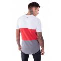 Camiseta Vortex Triple Panel  Blanco/Rojo/Gris