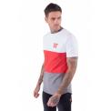 Camiseta Vortex Triple Panel  Blanco/Rojo/Gris