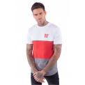 Camiseta Vortex Triple Panel  Blanco/Rojo/Gris