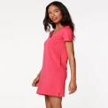 Vestido Bobi Raw Edge Dress Raspberry