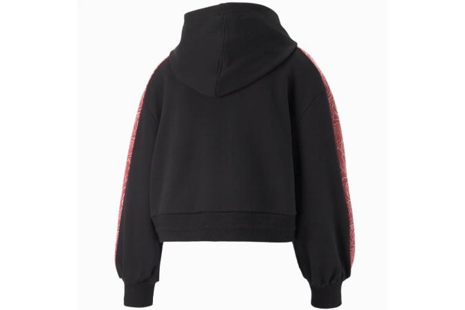 Womens Cropped Hoodie Puma Black