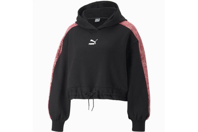 Womens Cropped Hoodie Puma Black