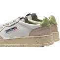 Zapatilla Autry AULW LS41 Leat/Suede/Wht/Nyle Blanca-Verde