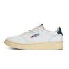 Zapatilla Autry AULM LL12 All Leat Wht/Black Blanca-Azul Marino