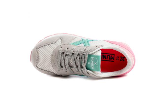 Zapatilla Mini Massana 430 blanca/verde/rosa