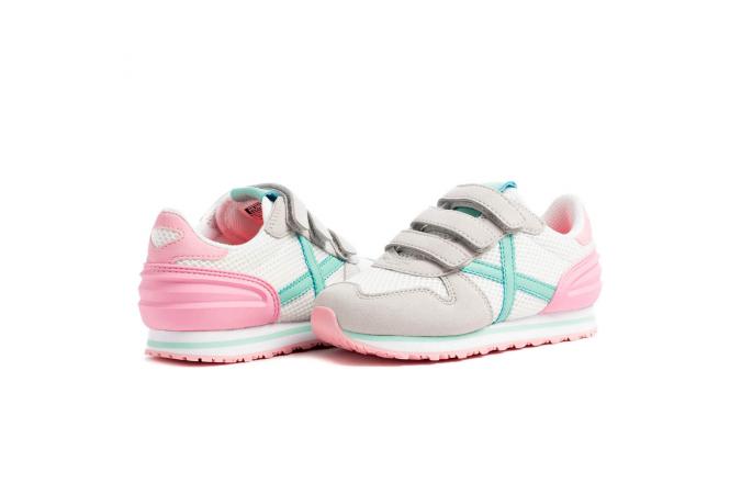 Zapatilla Mini Massana VCO 430 blanca/verde/rosa