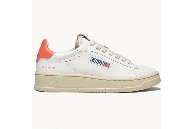Zapatillas Autry Dallas Low Leat / Wht ADLW NW09 Coral