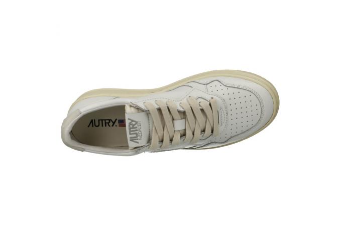 Zapatilla Autry AULM LN05 Leat/wht/Blk Blanca-Negra