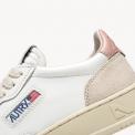 Zapatillas Autry AULW LS37 Wom/Leat/Suede Wht/ Rosa Claro