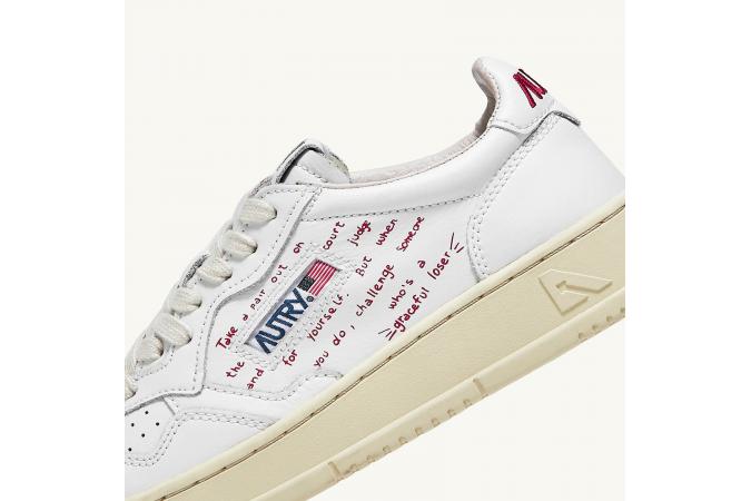 Zapatillas Autry AULW WL02 Written/Leat/Wht/Rojas