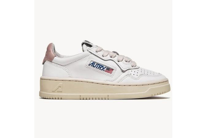 Zapatillas Autry Kids Low/ Leat/ Wht/ Pow Blancas- Rosa KULK LL16