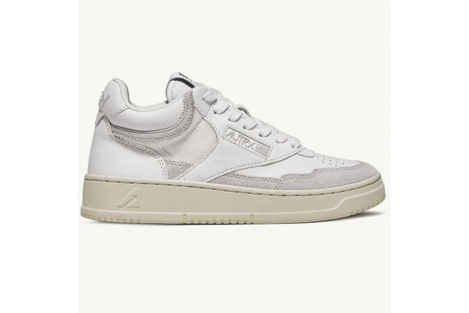 Zapatillas Autry Open Mid Leat/Leat White