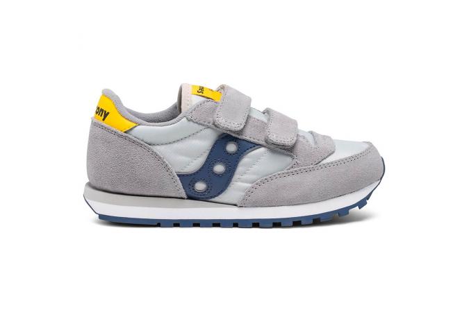 Zapatilla Jazz Double Hl Gris/Azul/Amarillo