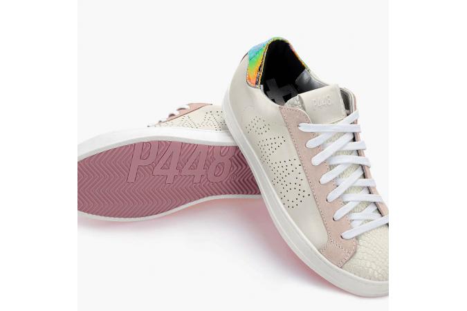 Zapatillas P448 S22John -W Nautilus Blanca /Rosa Claro