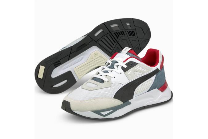 Zapatillas Puma Mirage Sport Remix Blanca-Negra-Roja