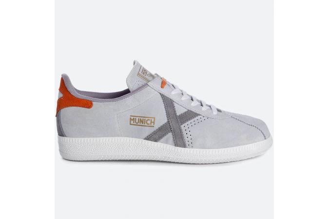 Zapatillas Munich Barru 112 Gris Claro