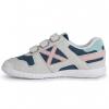 Zapatillas Munich Mini Goal Vco 1563 Gris/Azul/Rosa