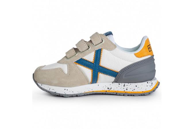 Zapatillas Munich Mini Massana Vco 499 Gris/Blanco/Azul