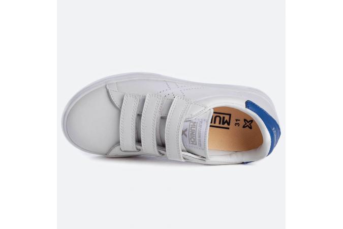 Zapatillas  Munich Mini Rete 01 Blanca/Azul