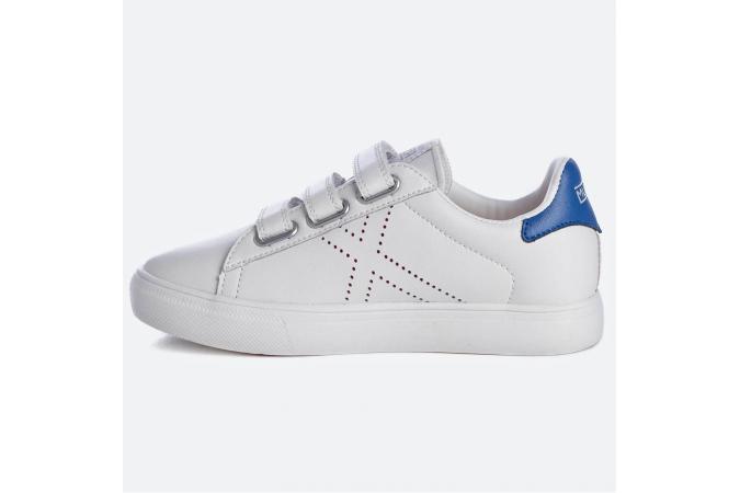 Zapatillas  Munich Mini Rete 01 Blanca/Azul