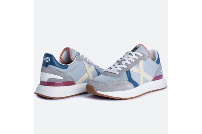 Zapatillas Munich Soon 31 Gris/ azul/ Beige