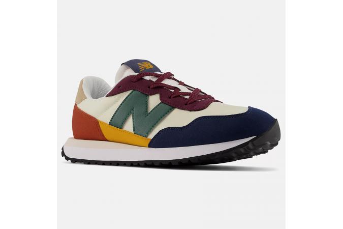 Zapatillas New Balance GS237VE Azul Marino/Beige/Granate/Verde